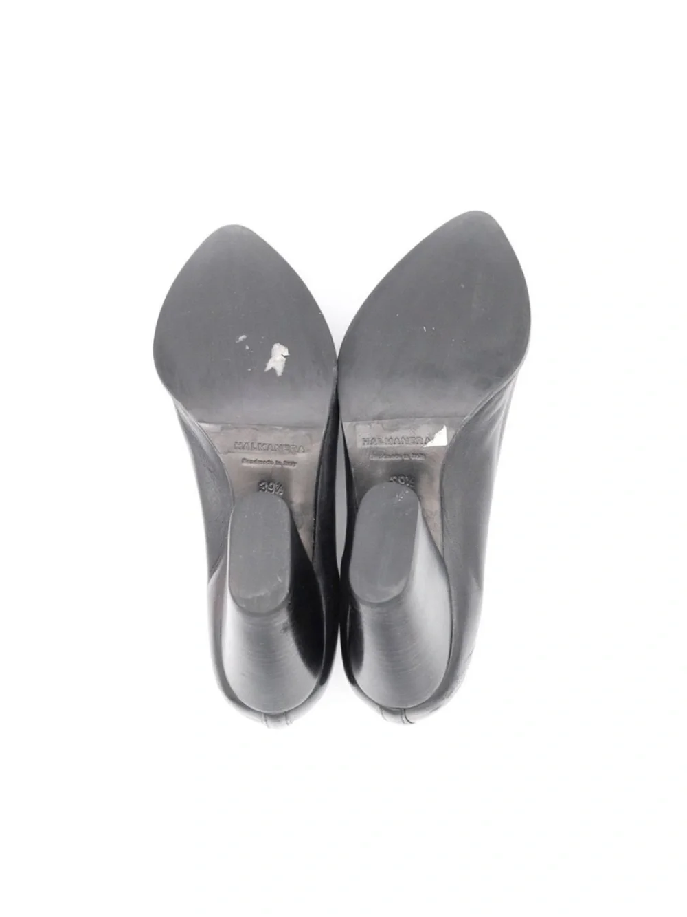 Halmanera Pointed-Toe Mid Heel Pumps 8.5-9 /39.5